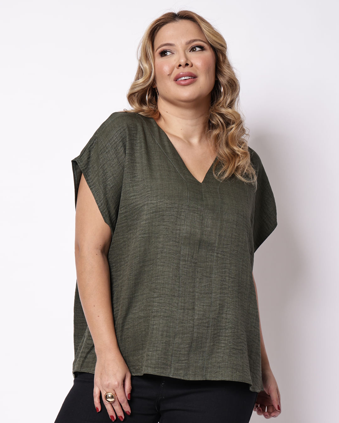 Blusa-730417-Mg-Desl-Decote-V-Mln-Twill---Verde