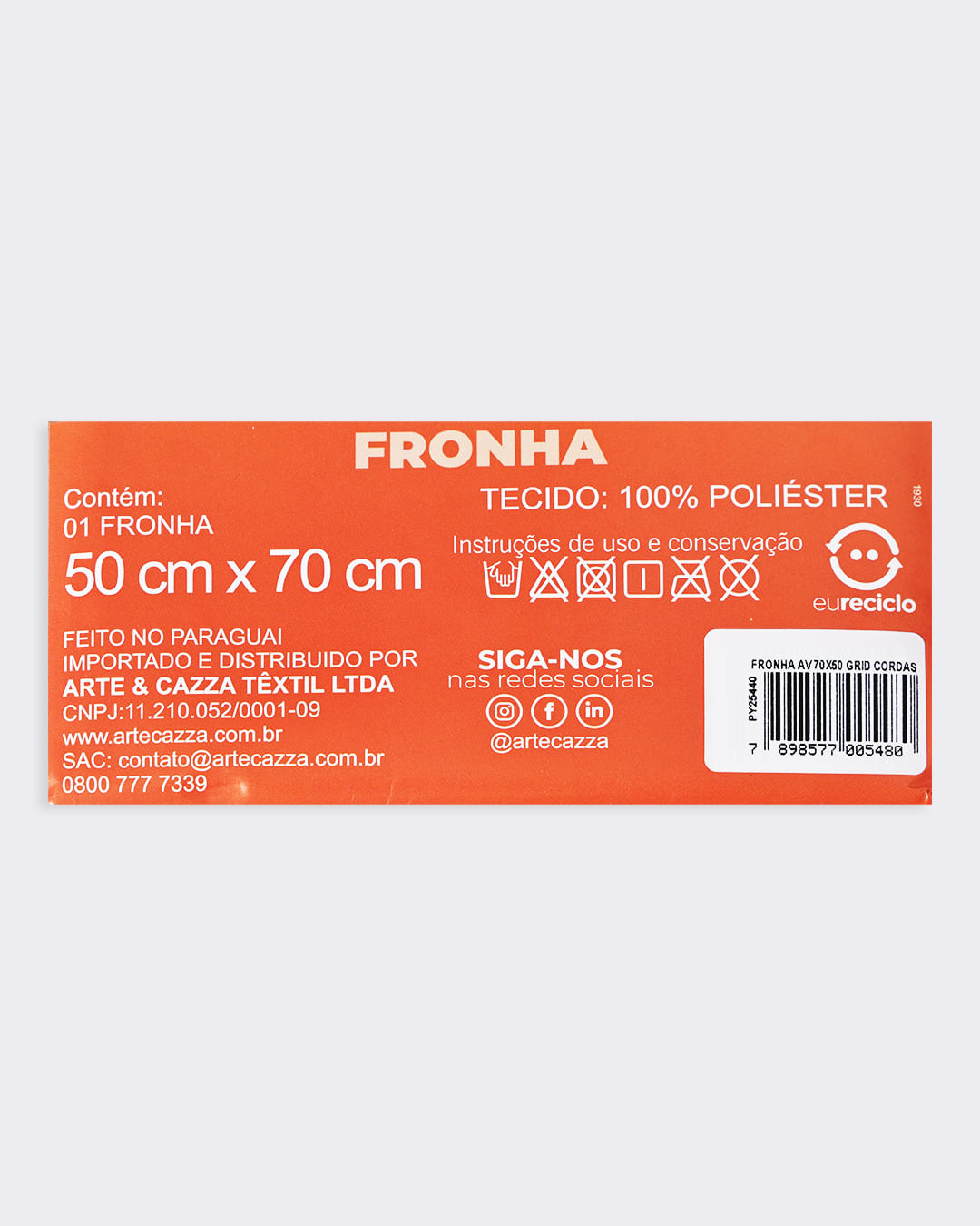 Fronha-Grid-Cordas  microfibra          ---Marinho