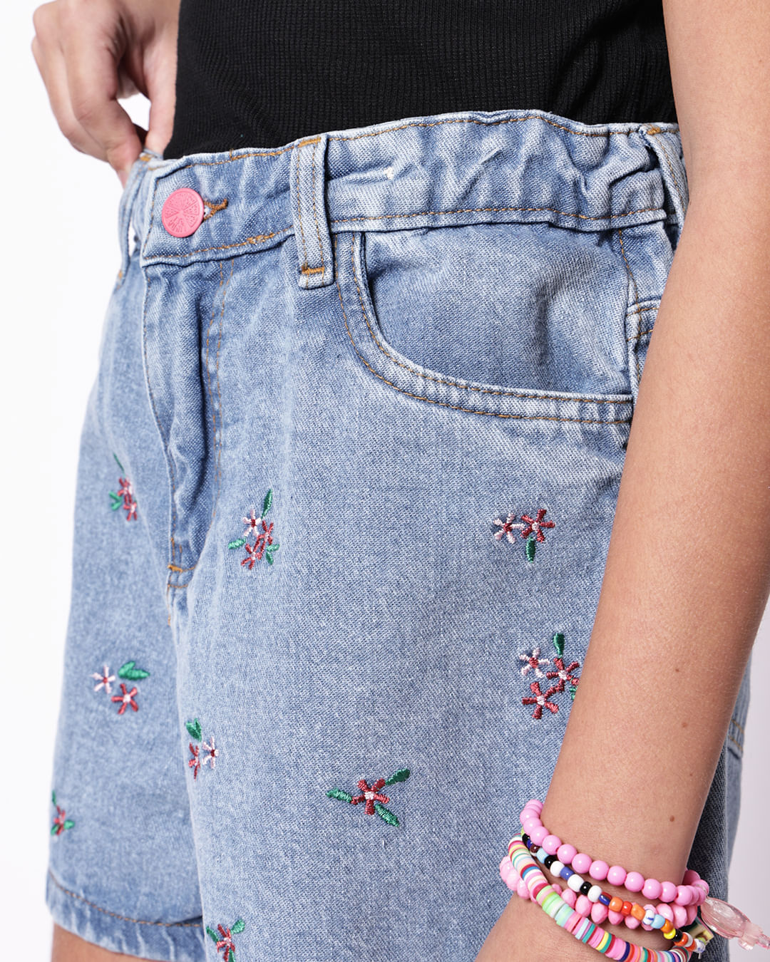 Short-141035-Flores-Lc-F-1016---Jeans-Blue