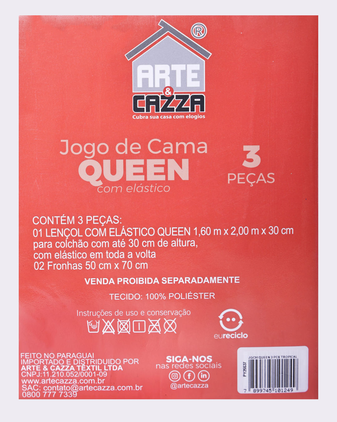 Jg-Cama-Queen-3-Pcs-Tropical microfibra ---Bege