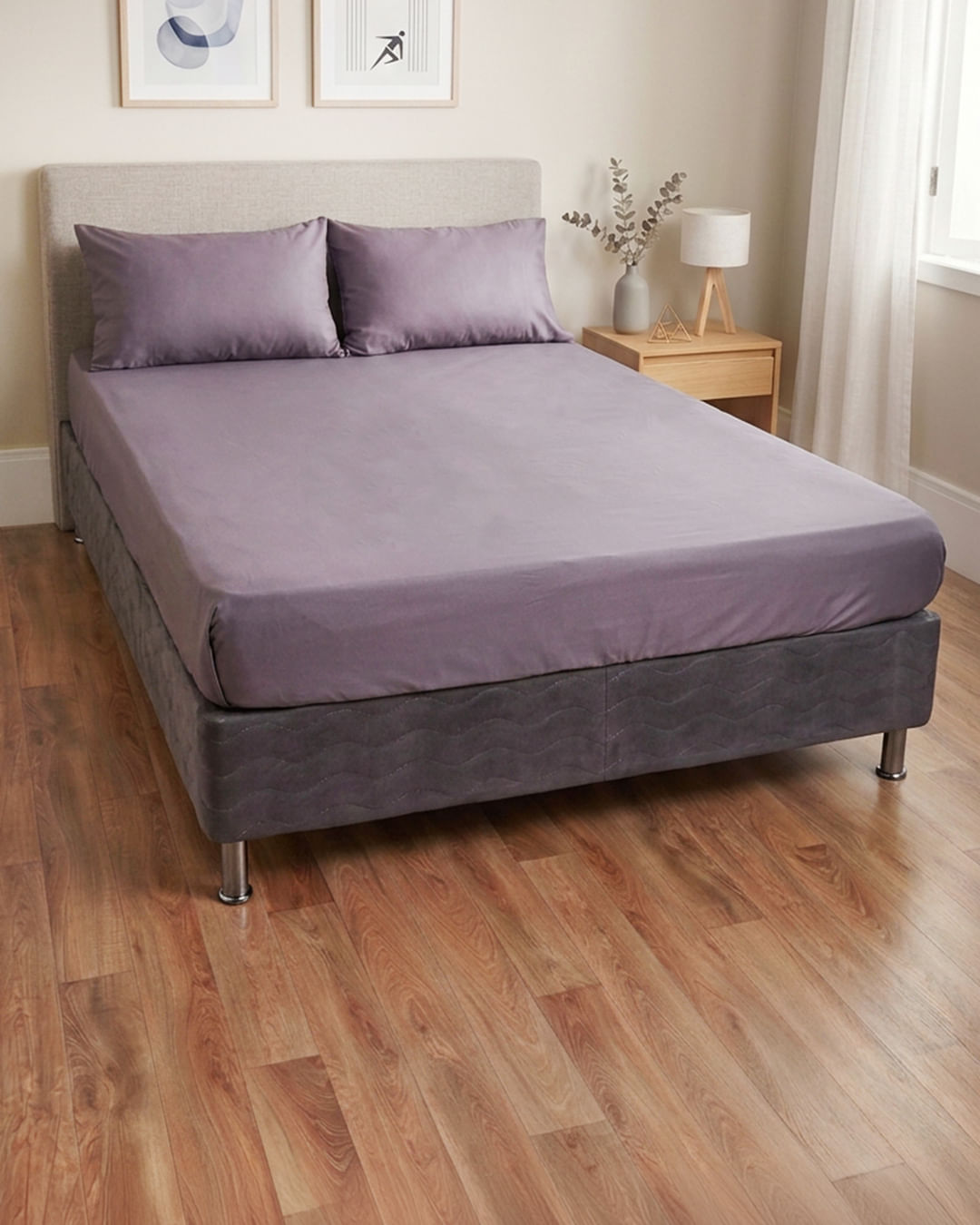 Jogo-De-Cama-Casal-Basic-3-Pcs-Liso---Cinza-Medio