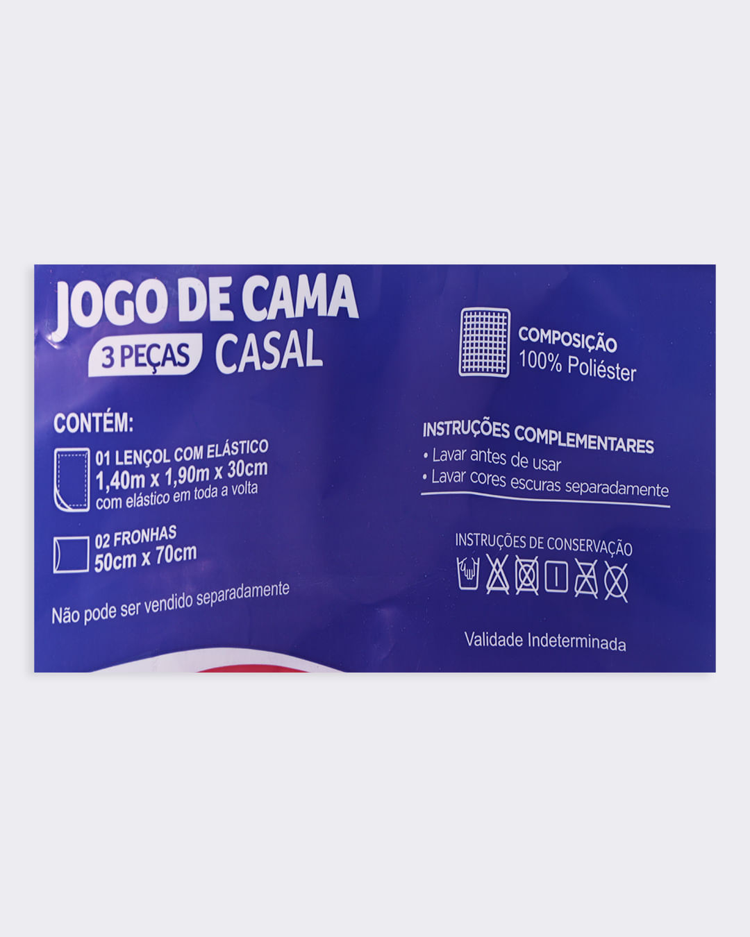 Jogo-De-Cama-Casal-Basic-3-Pcs-Liso---Cinza-Medio