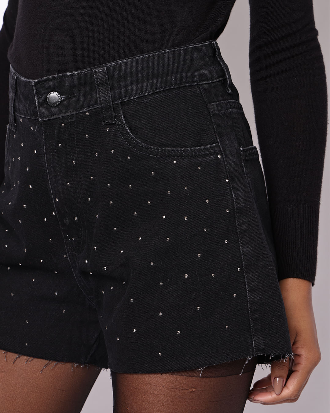 Shorts-Jns-Blk-Mom-Strass-Ft-Tt-66588b---Preto