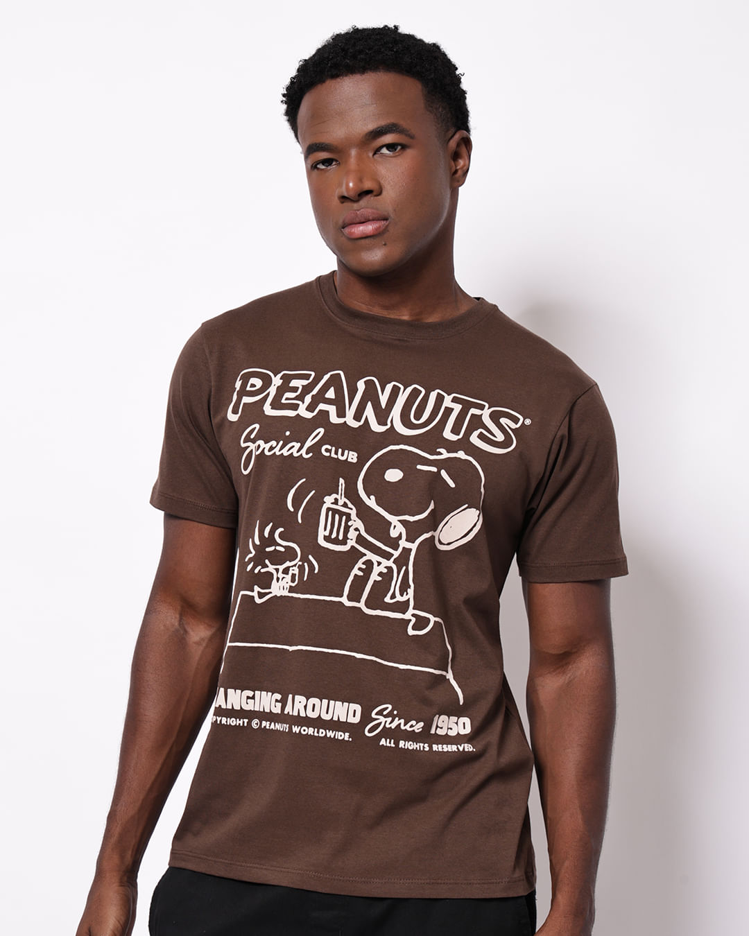 Camiseta--Snoopy--T1031-Marrom---Marrom