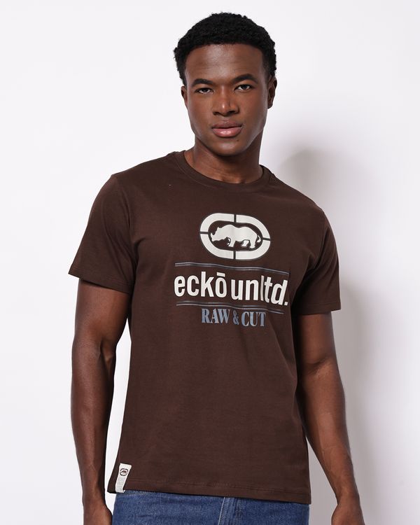Camiseta Masculina Ecko Unltd Algodão Estampa Marrom XG
