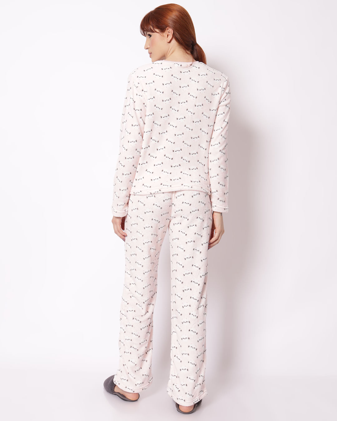Pijama-Longo-Soft-Gatos---Rosa