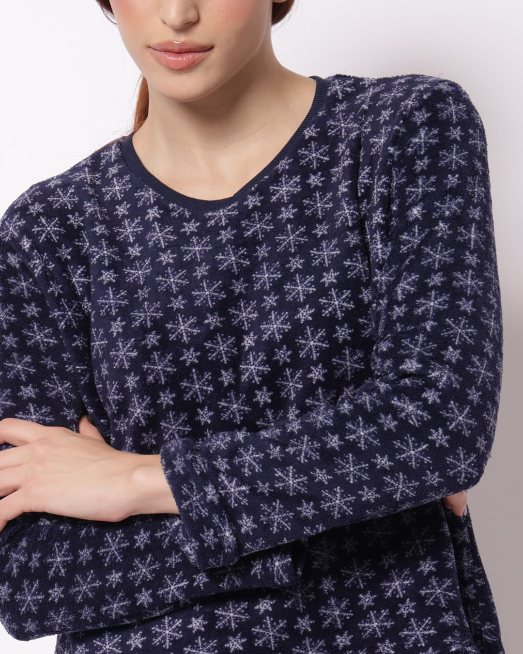 Pijama-Longo-Soft--Neve---Marinho