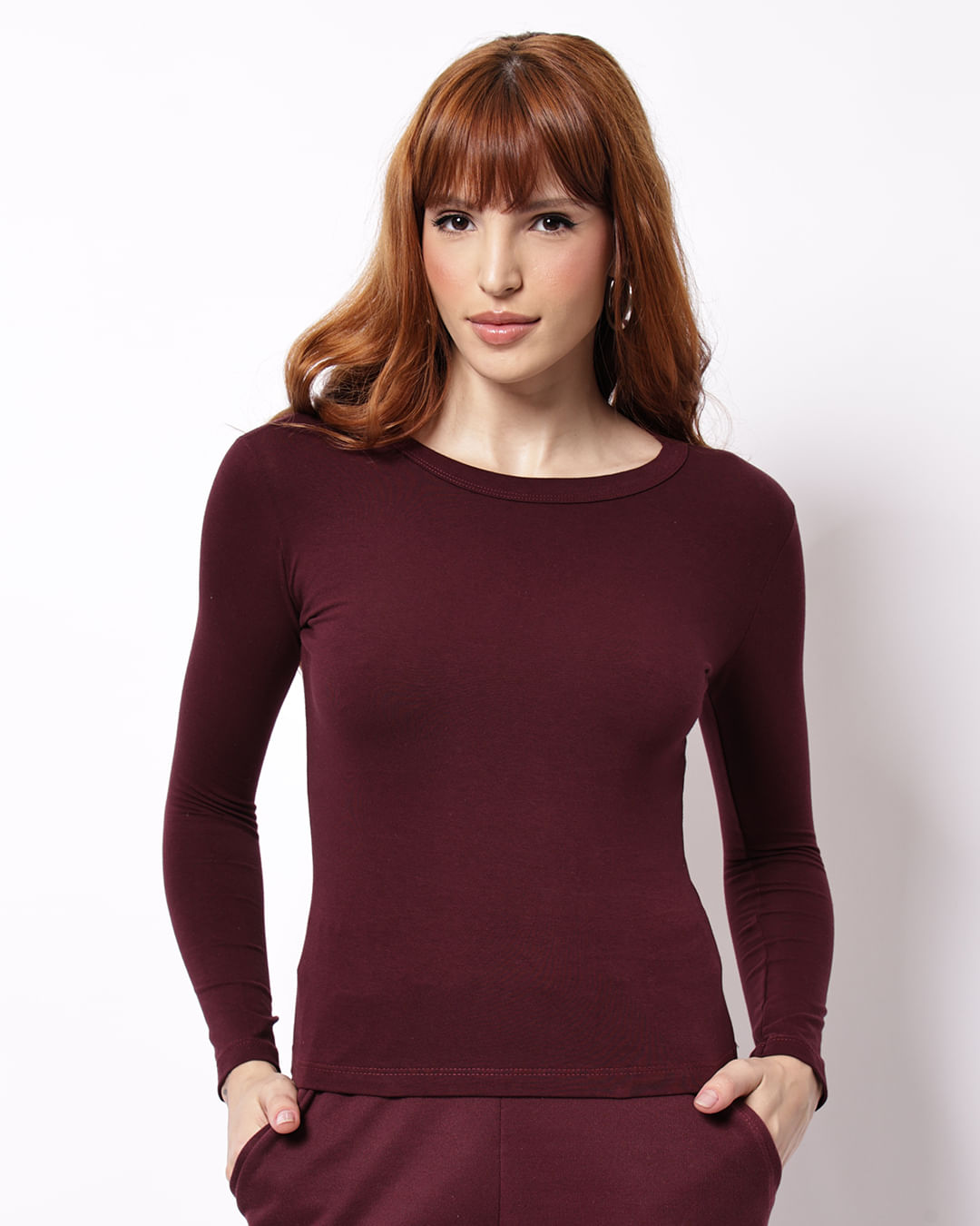Blusa-T1011-Manga-Longa-Algodao---Vinho