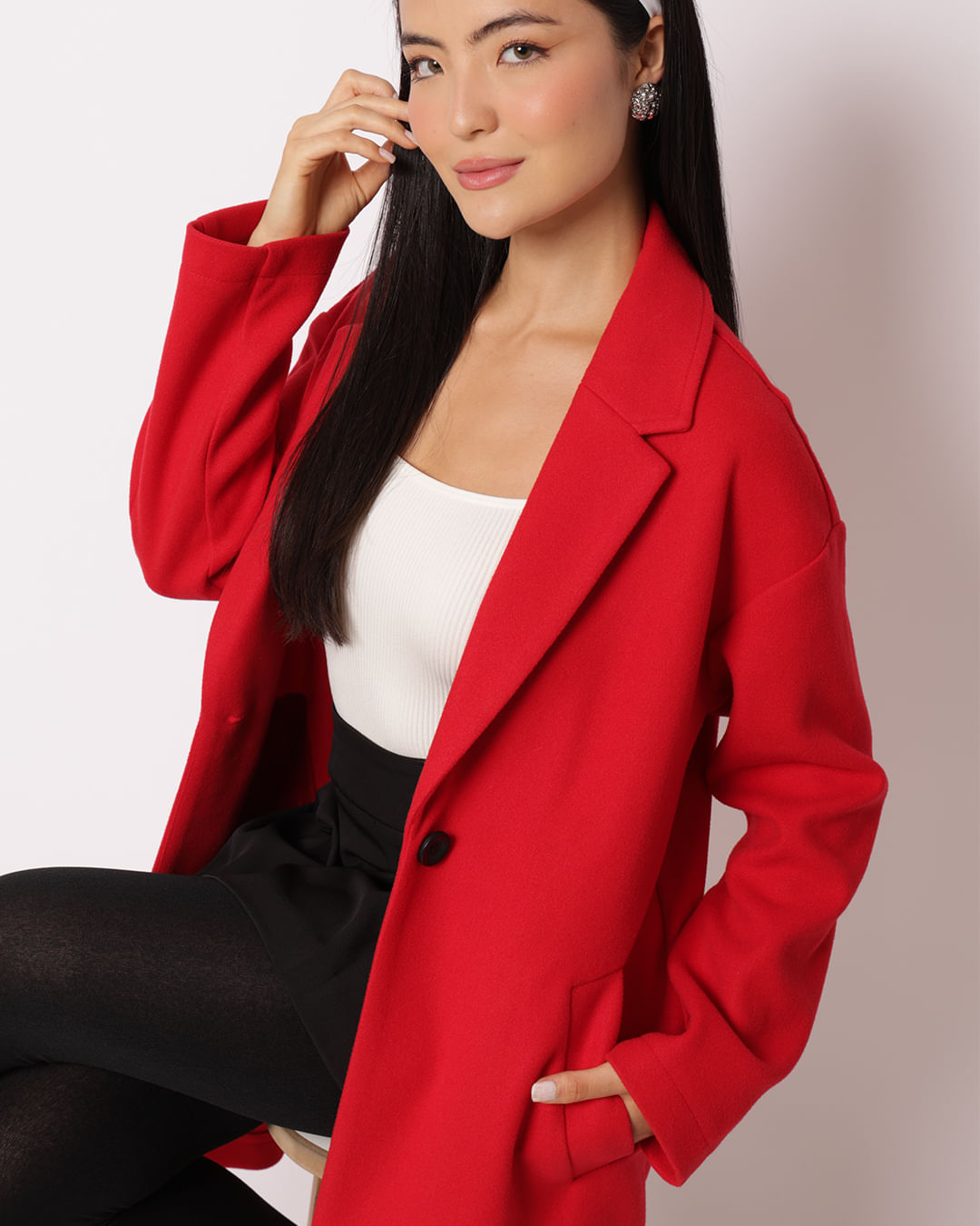 Casaco-591-Longo-Over-La-Pgg---Vermelho