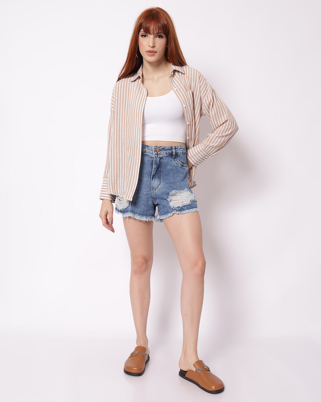 Camisa-Ml-Listrada-830297-Beg-Pgg---Bege
