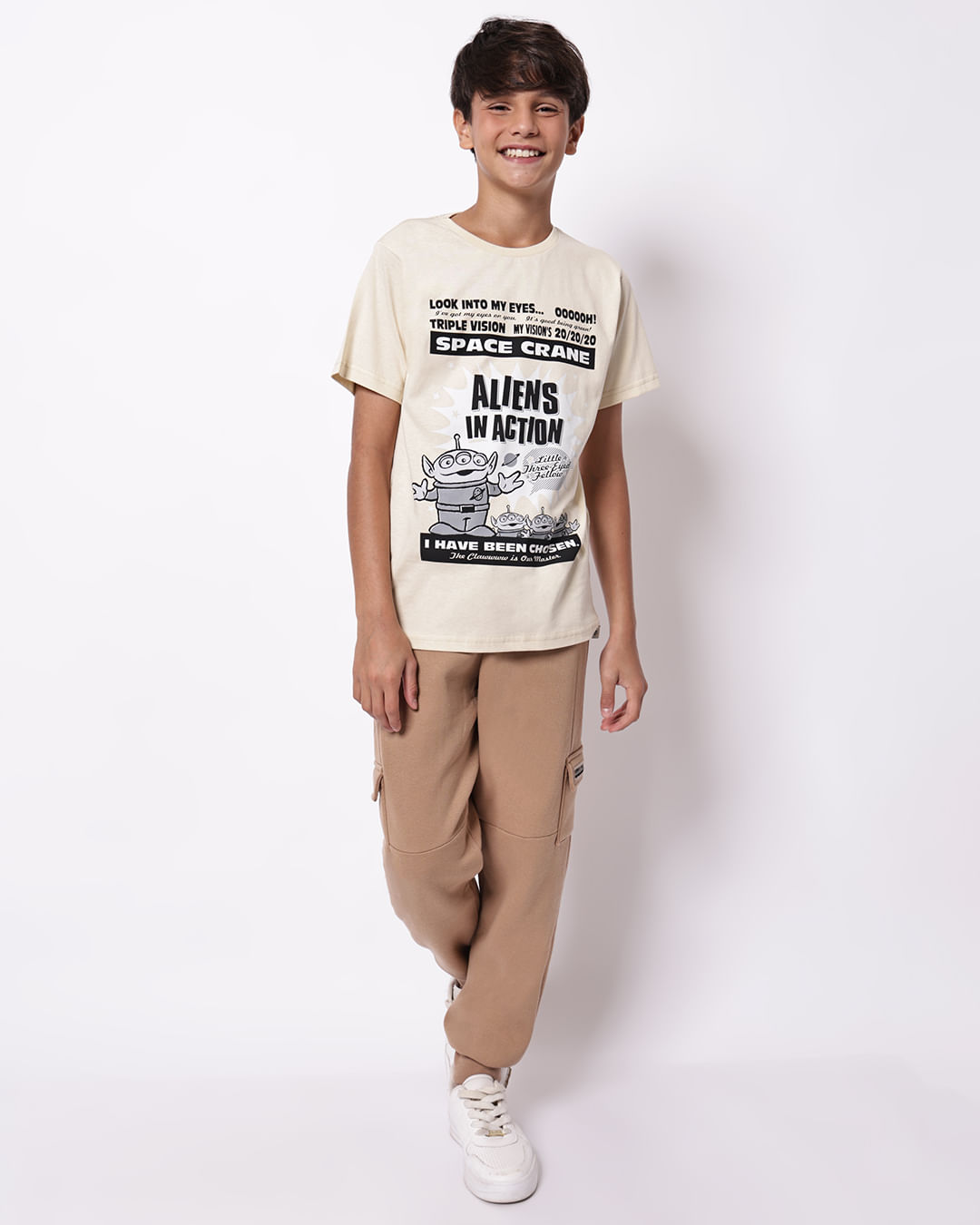 Camiseta-Ch41636-Mc-M-1016-Alien-Toy---Bege
