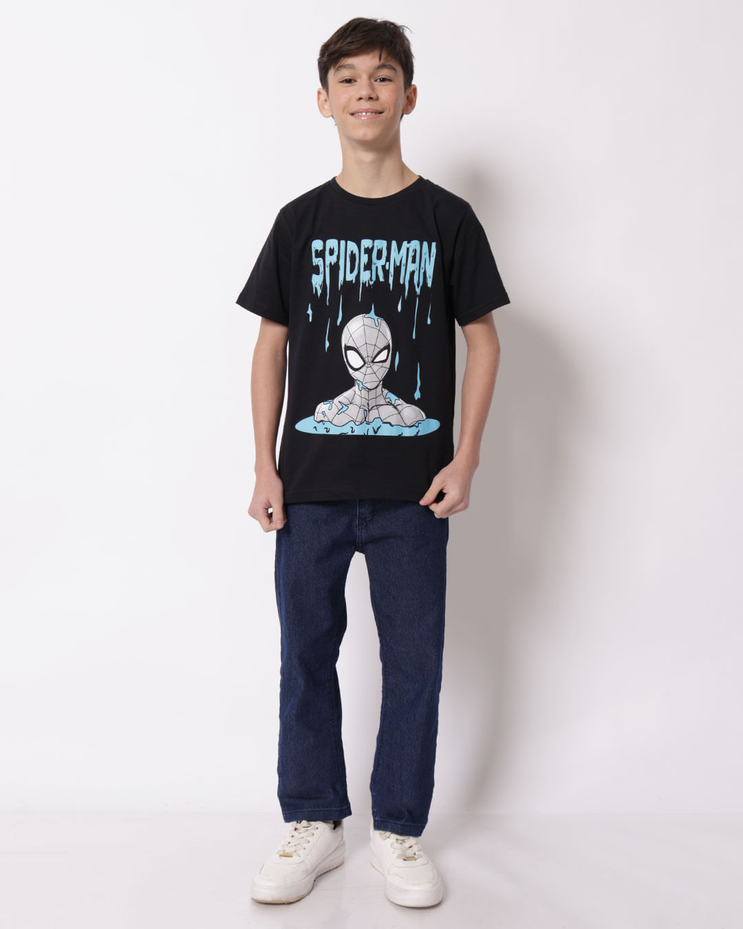 Camiseta-Ch44640-Mc-M-1016-Homem-Aranh---Preto