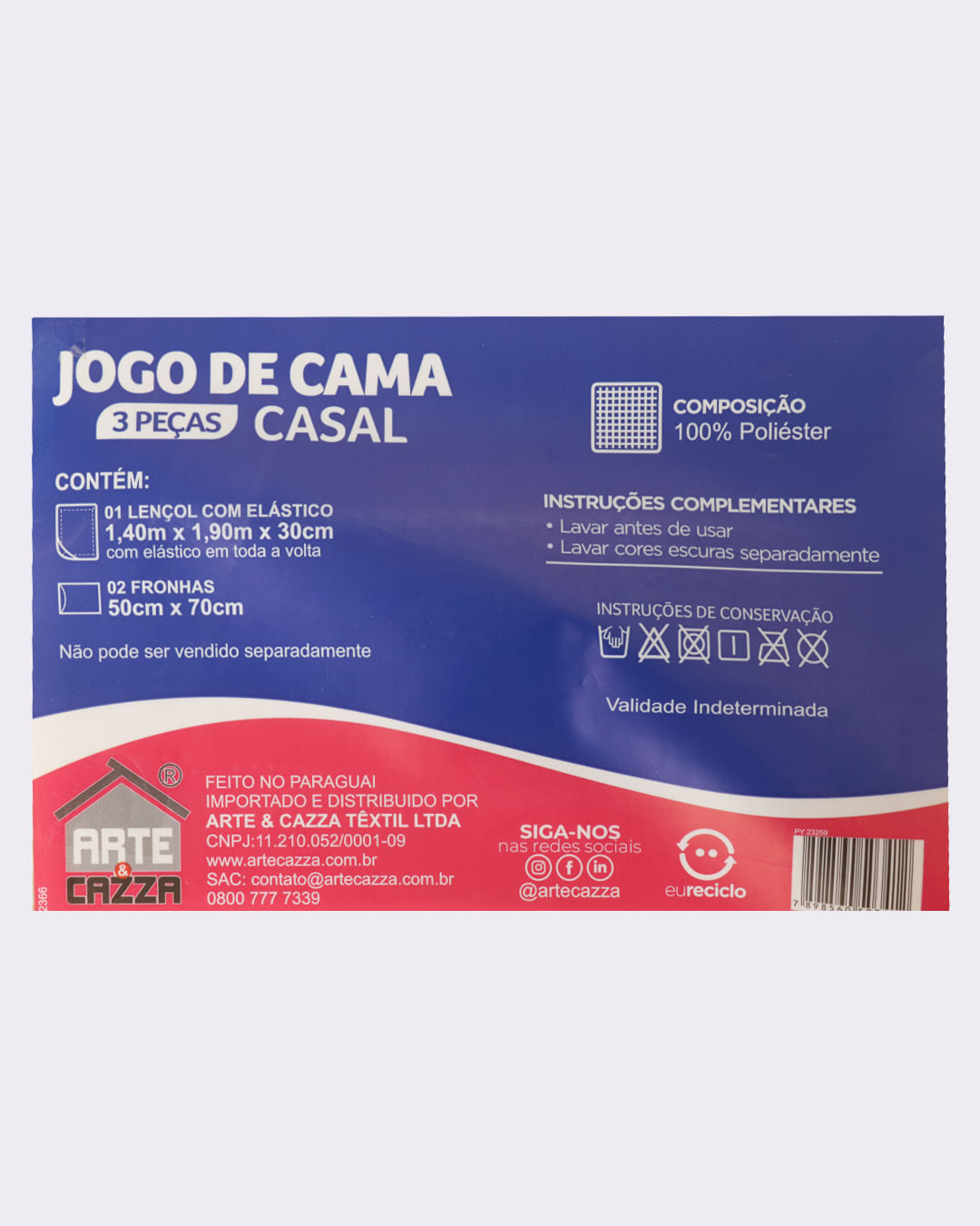 Jg-Cama-Cs-Basic-3-Pcs-30cm-Estampado---Verde-Claro
