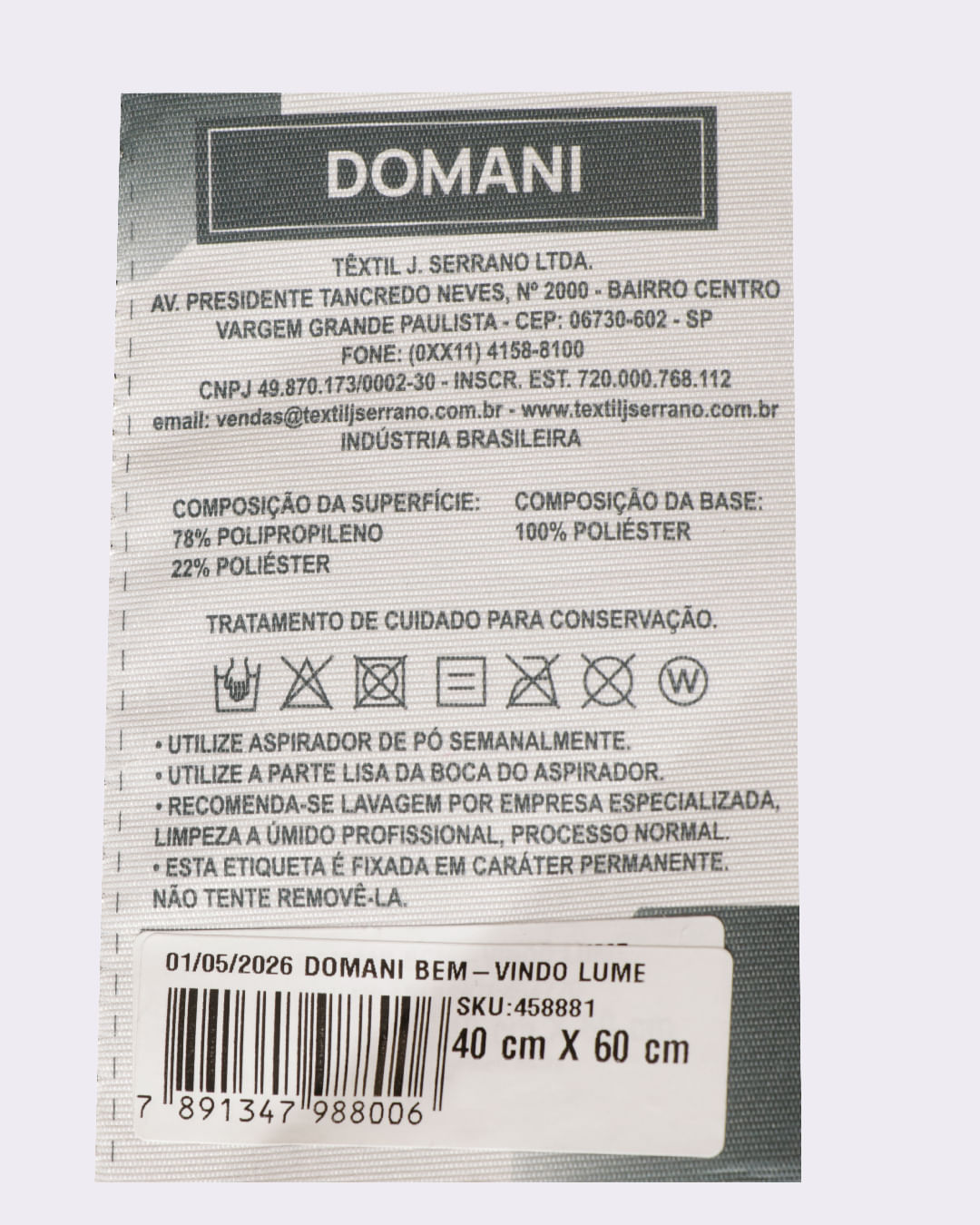 Tapete-Bem-Vindo-040x060-Lume-Sort---Off-White