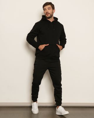 Calca-Moletom-Masculina-Jogger-Peluciada-Com-Bolsos-Preta
