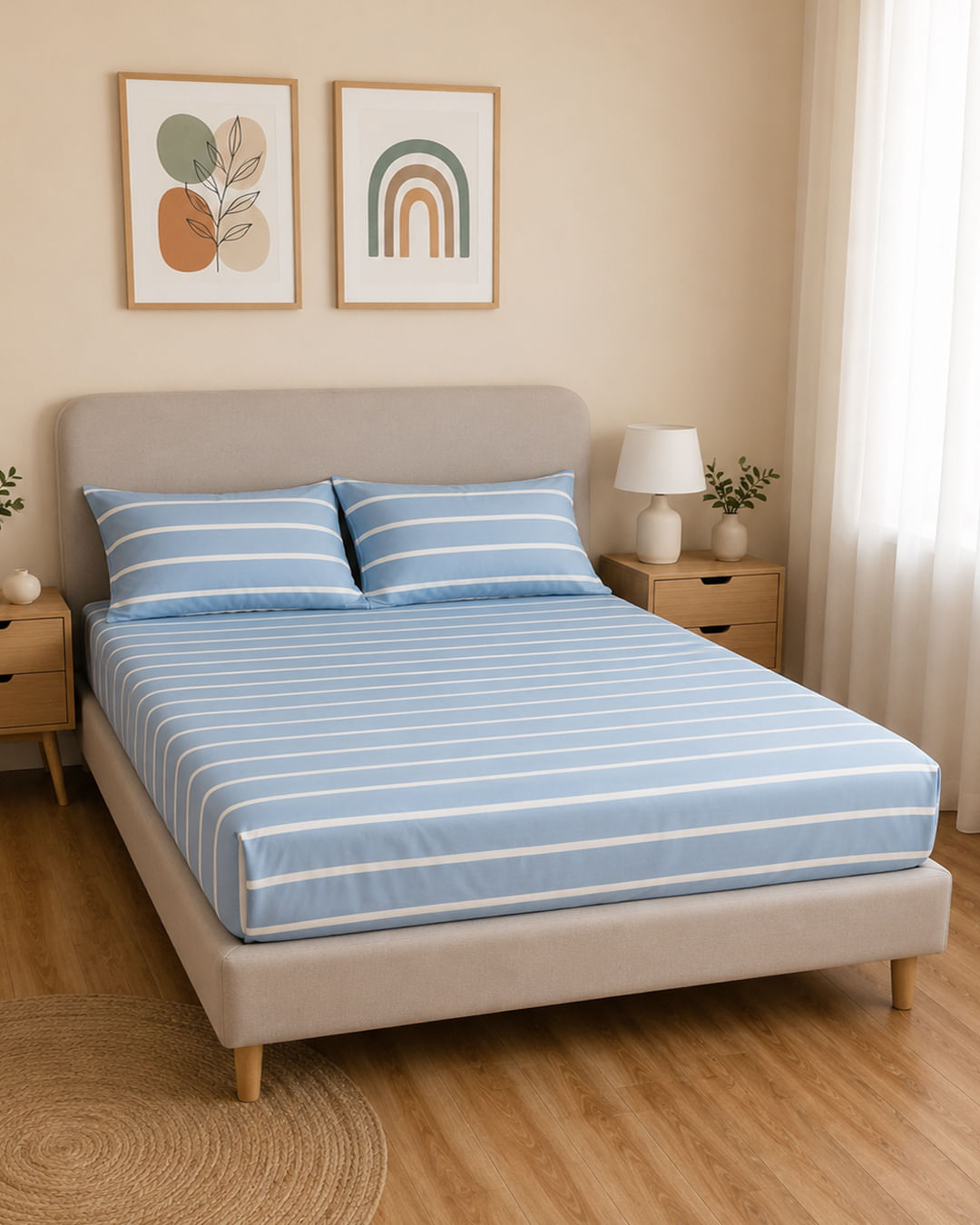 Jg-Cama-Cs-Basic-3-Pcs-30cm-Estampado---Azul-Listrado