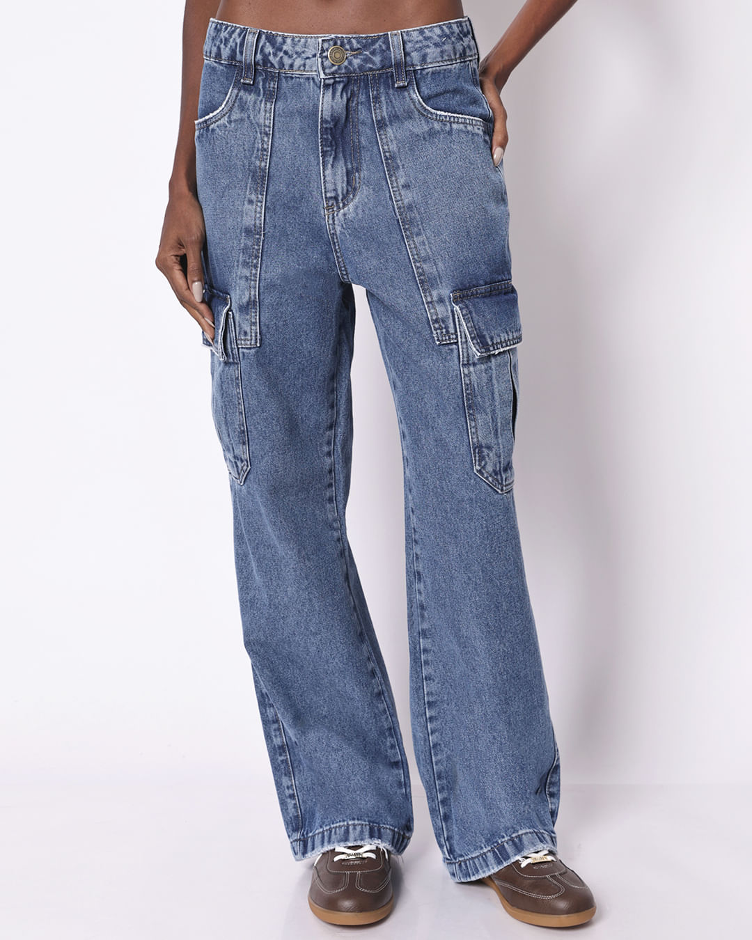 Calca-Wide-Leg-Jeans-Cargo-carpinteiro-S---Jeans-Blue