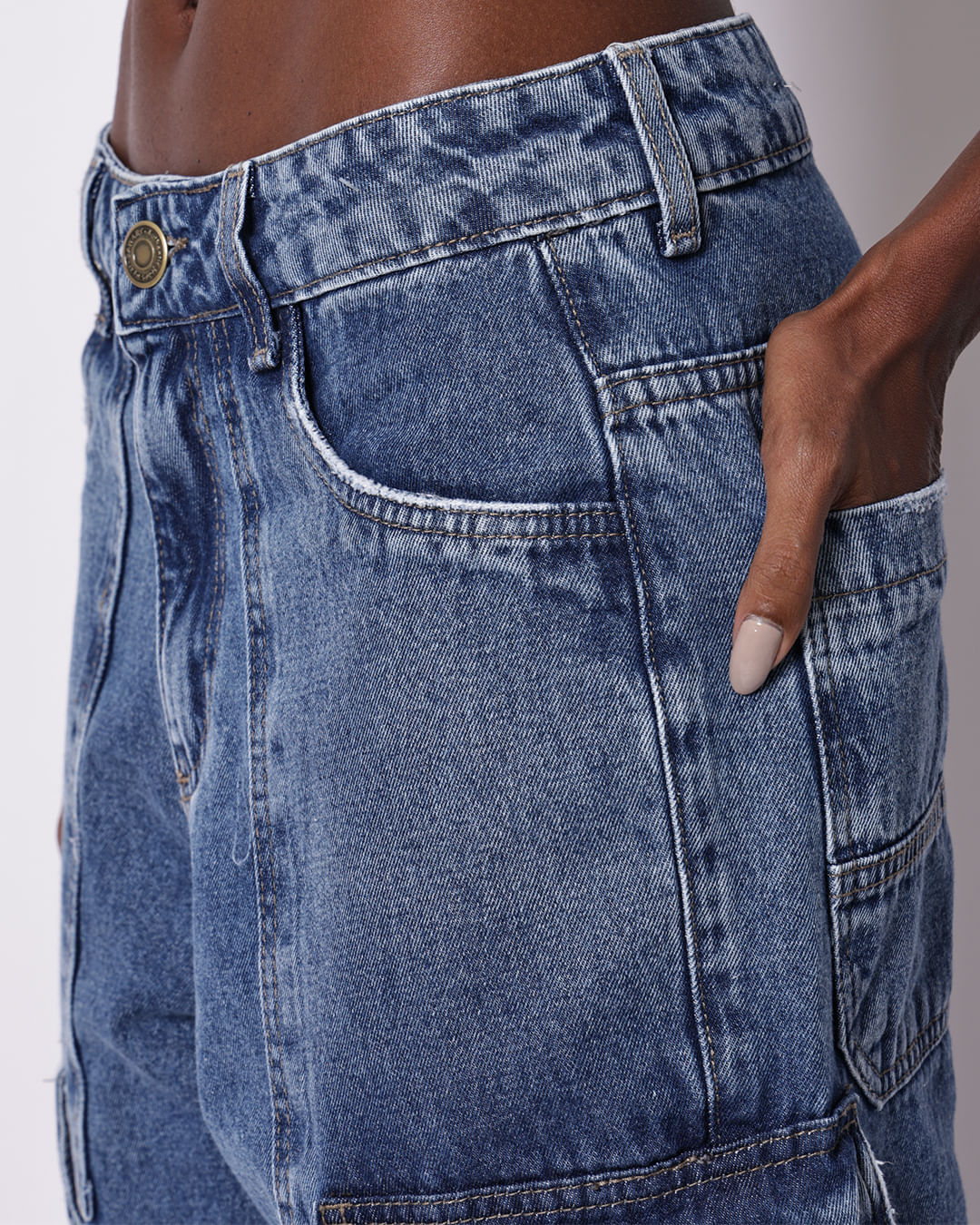 Calca-Wide-Leg-Jeans-Cargo-carpinteiro-S---Jeans-Blue