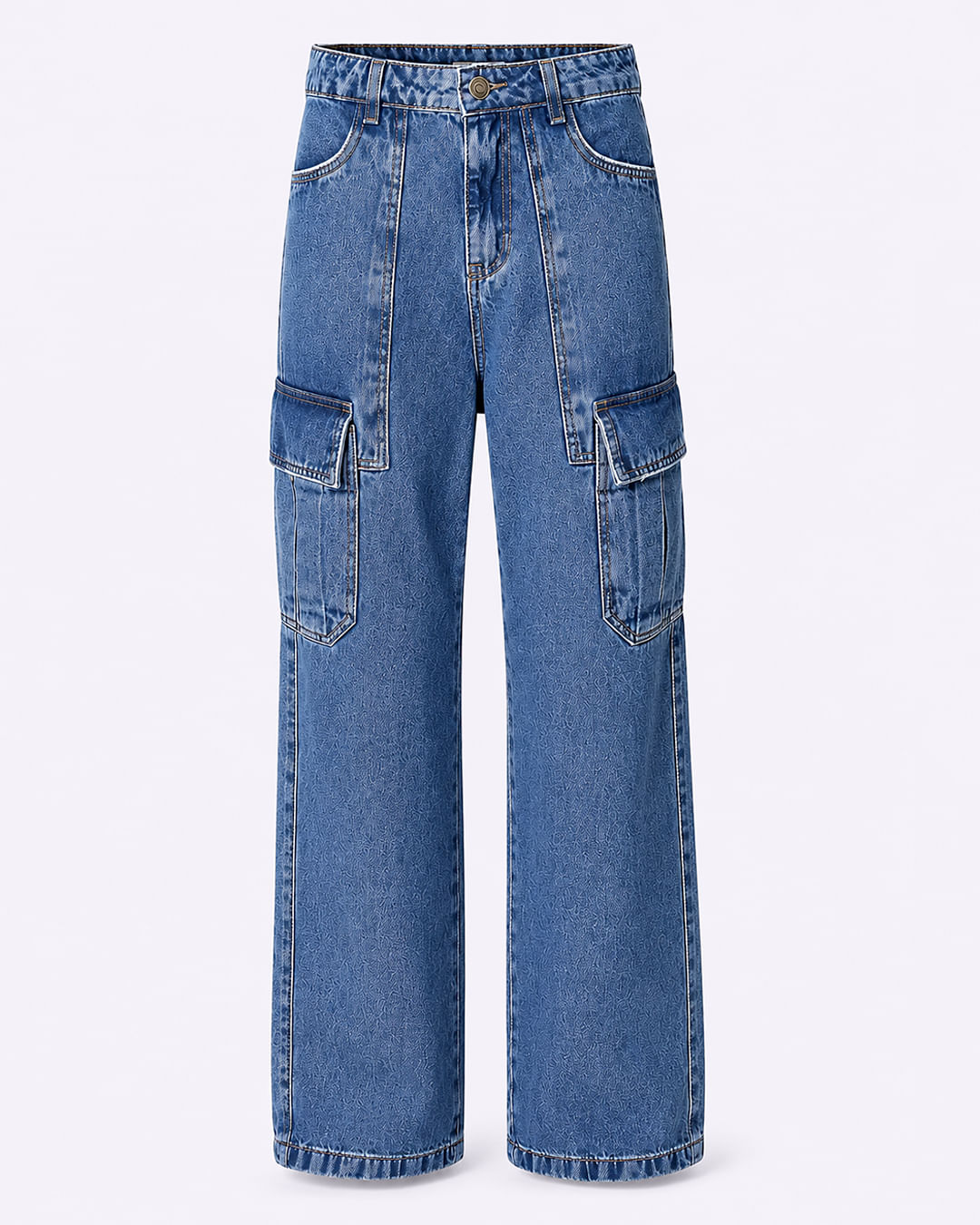 Calca-Wide-Leg-Jeans-Cargo-carpinteiro-S---Jeans-Blue