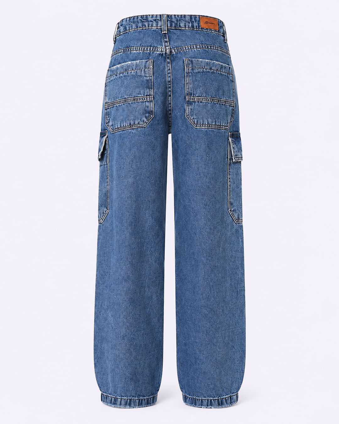 Calca-Wide-Leg-Jeans-Cargo-carpinteiro-S---Jeans-Blue