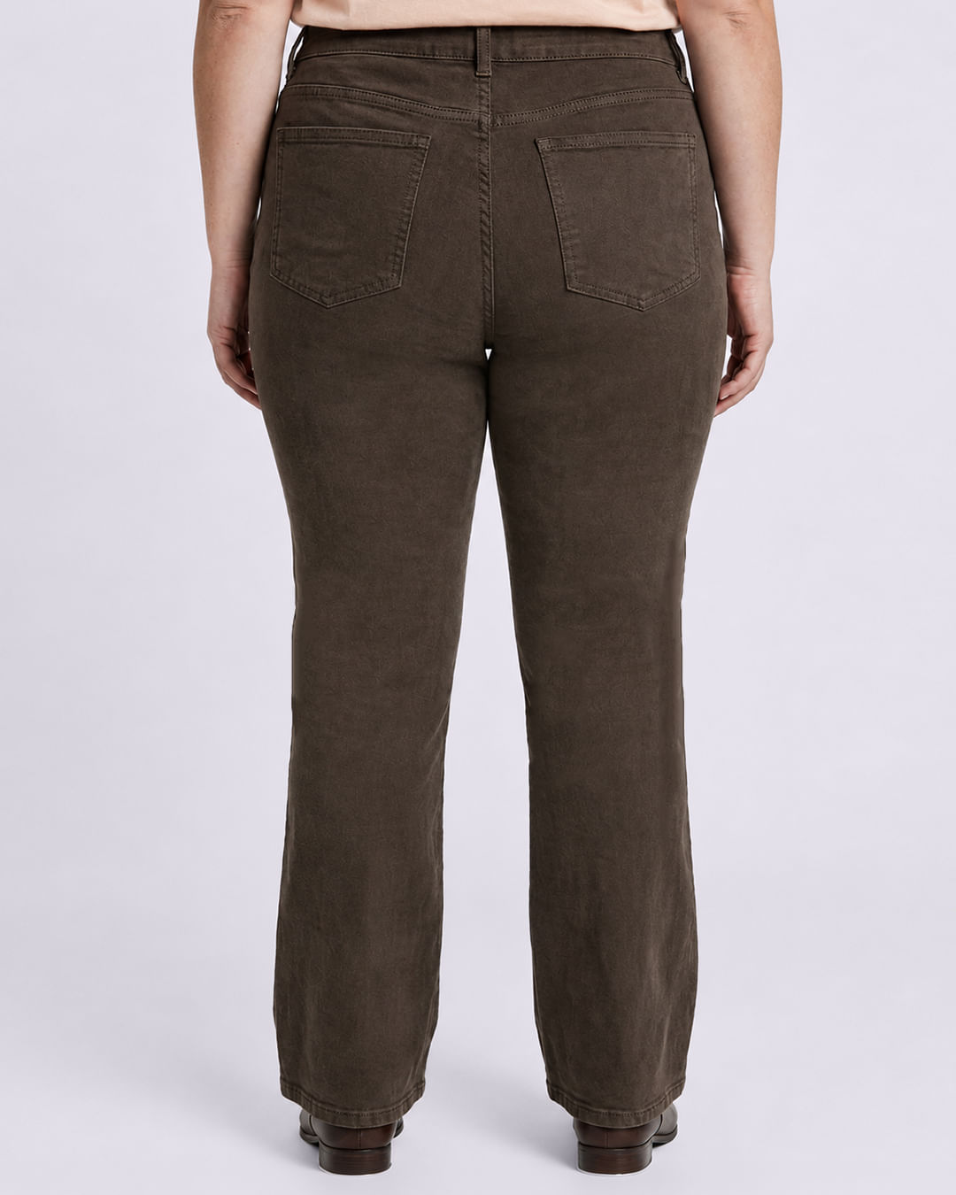 Calca-Sarja-Boot-Cut-Marrom-Tg---Marrom
