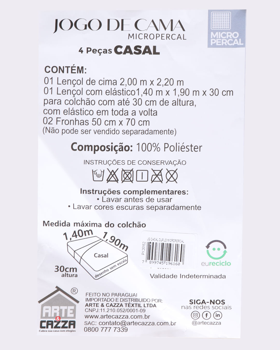 Jogo-De-Cama-Casal-4pcs-Duplo-Microperca---Marinho-Outros