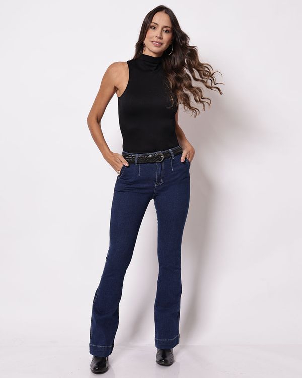 Calça Jeans Feminina Biotipo Flare Azul 44