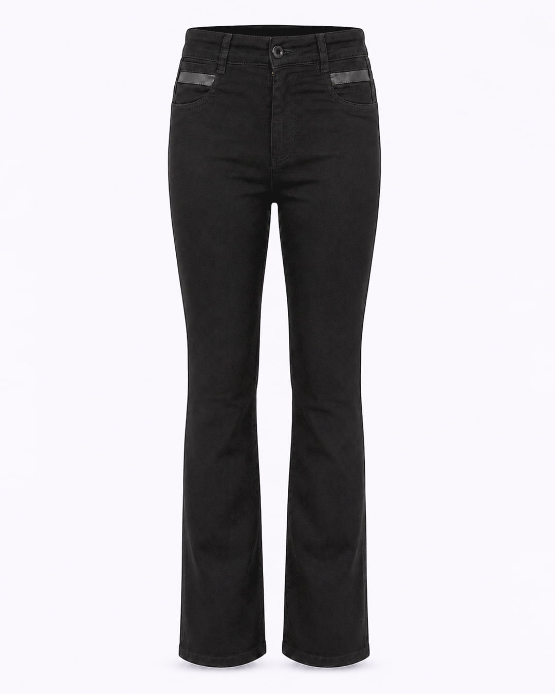 Calca-Boot-Cut-Sarja-lycra-Det-Resinado---Preto