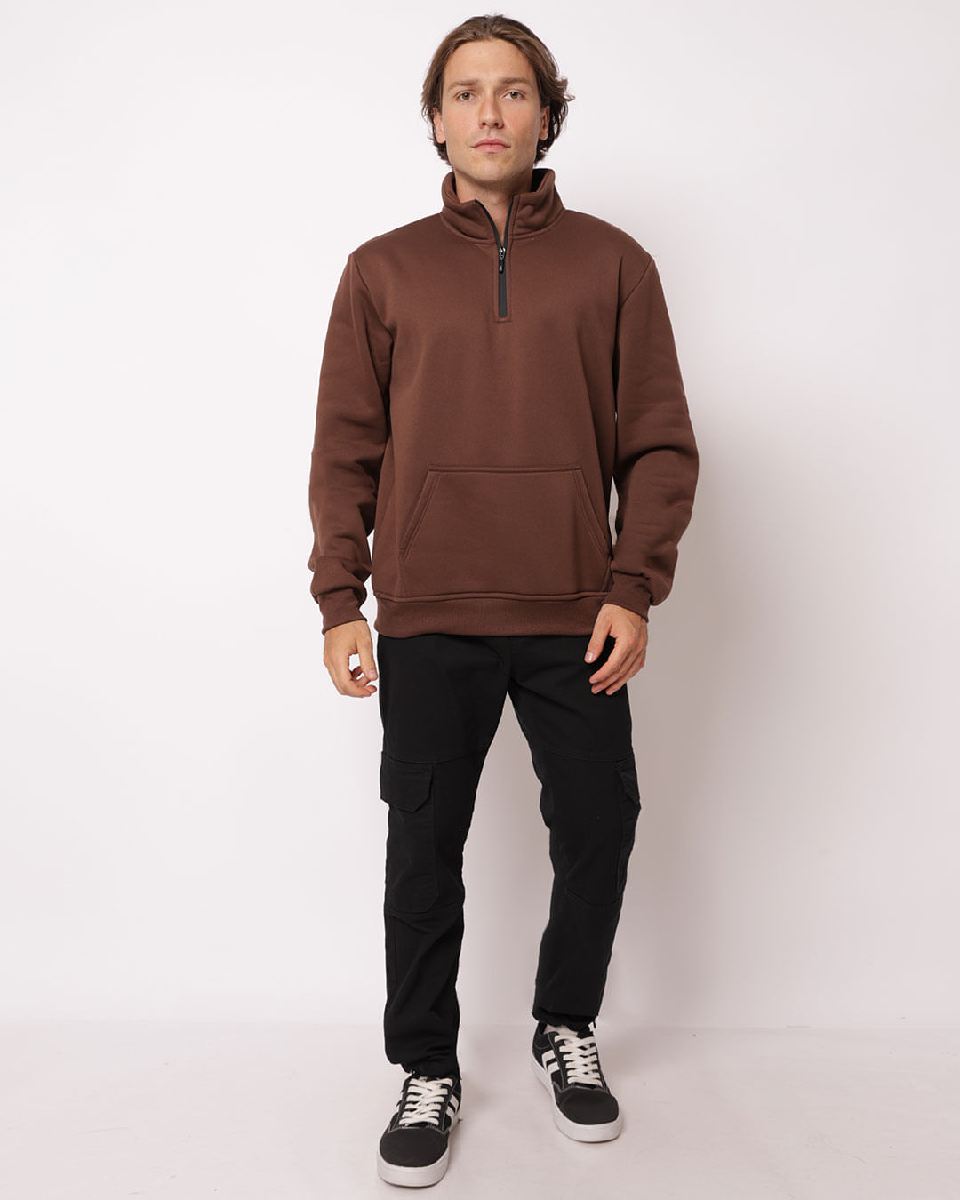 Moletom-Fech-Tfh01-Zipper-Gola-Marrom---Khaki
