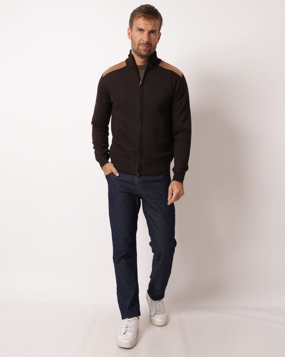 Blusa-Sued-Full-Zip-Dark-Brown---Marrom