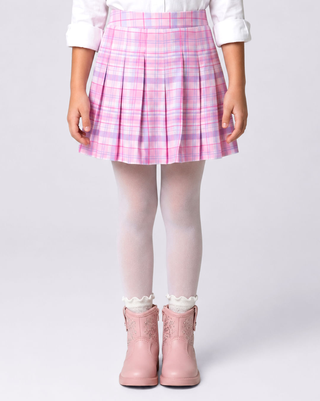 Saia-231265-Xadrez-Plissada-F48---Rosa