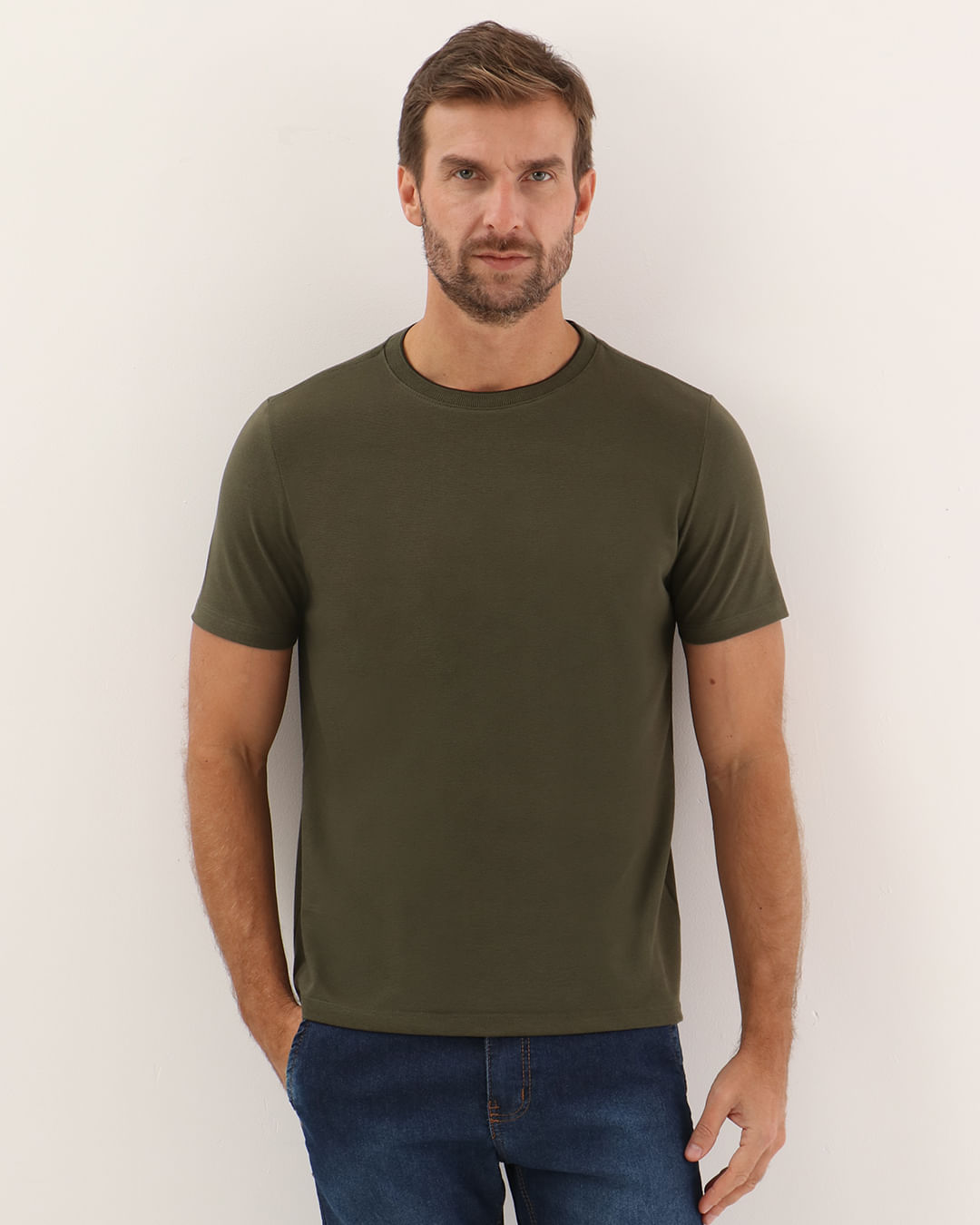 Camiseta-Piquet-Friso-Vde---Verde