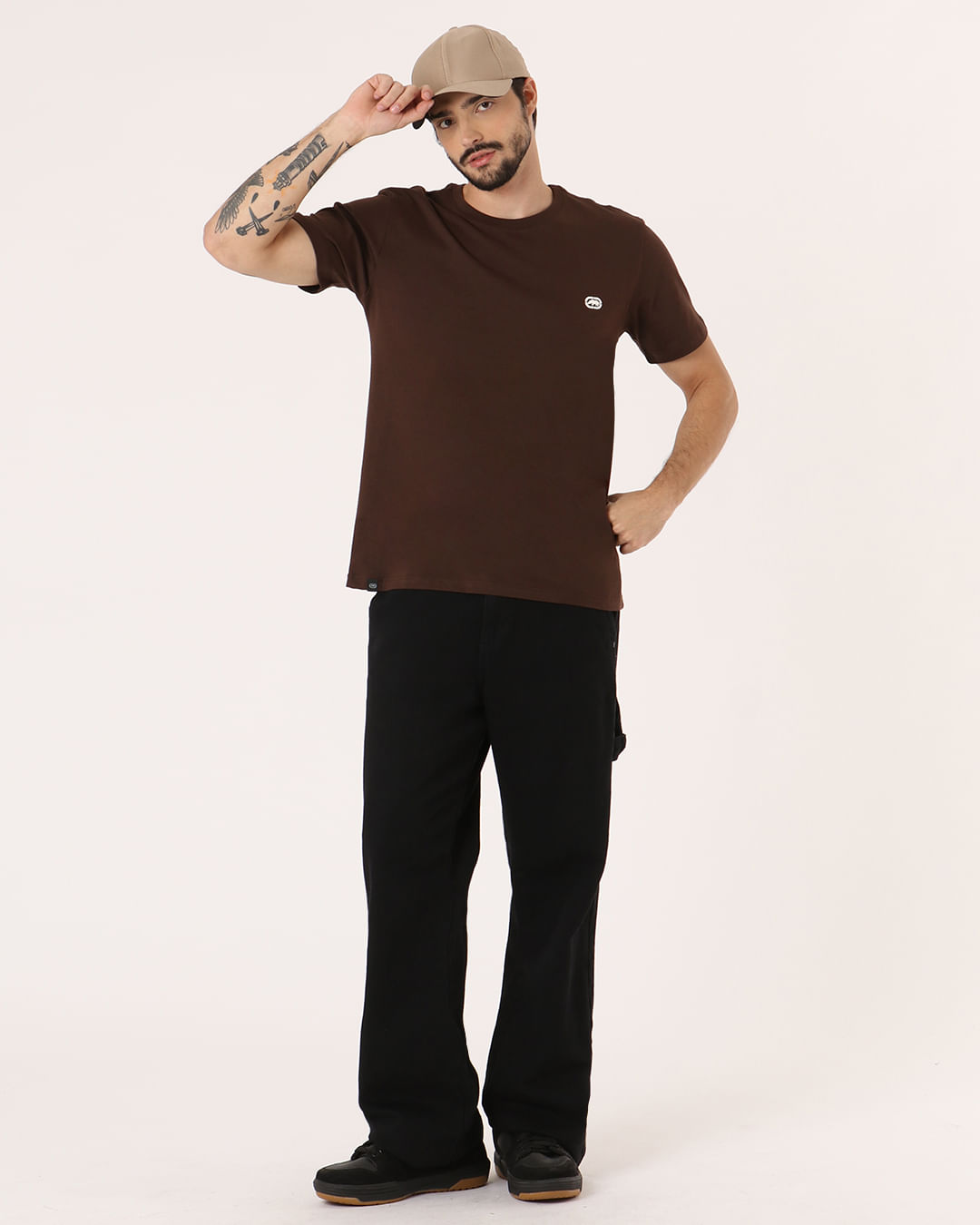 Camiseta-Ecko-P1-Ek800-Marrom--Pgg---Marrom
