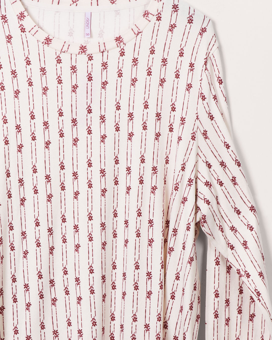 Pijama-Longo-Tg-Soft-Listra-Floral---Off-White