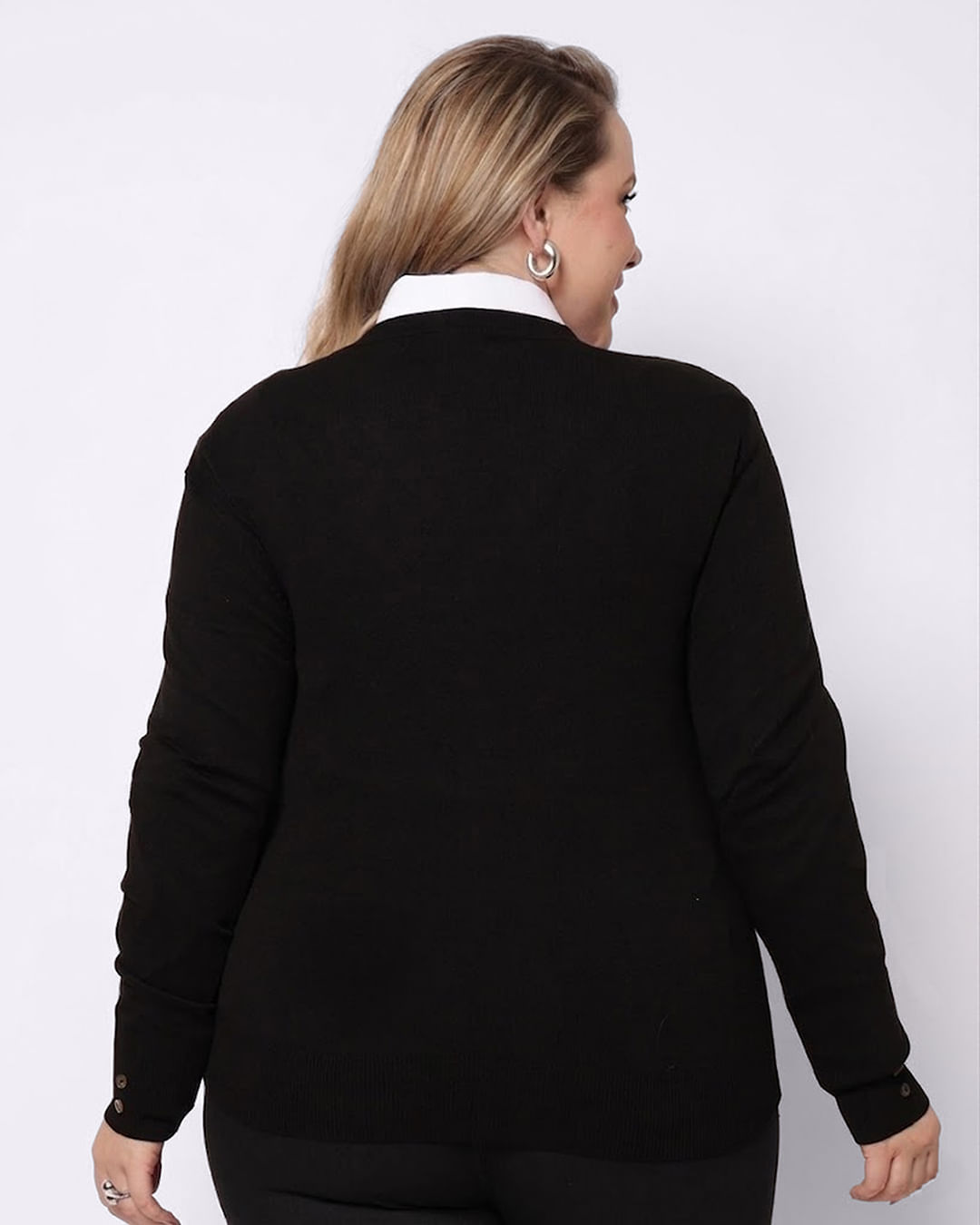 Cardigan--Trico-Liso-Dec-V---Preto