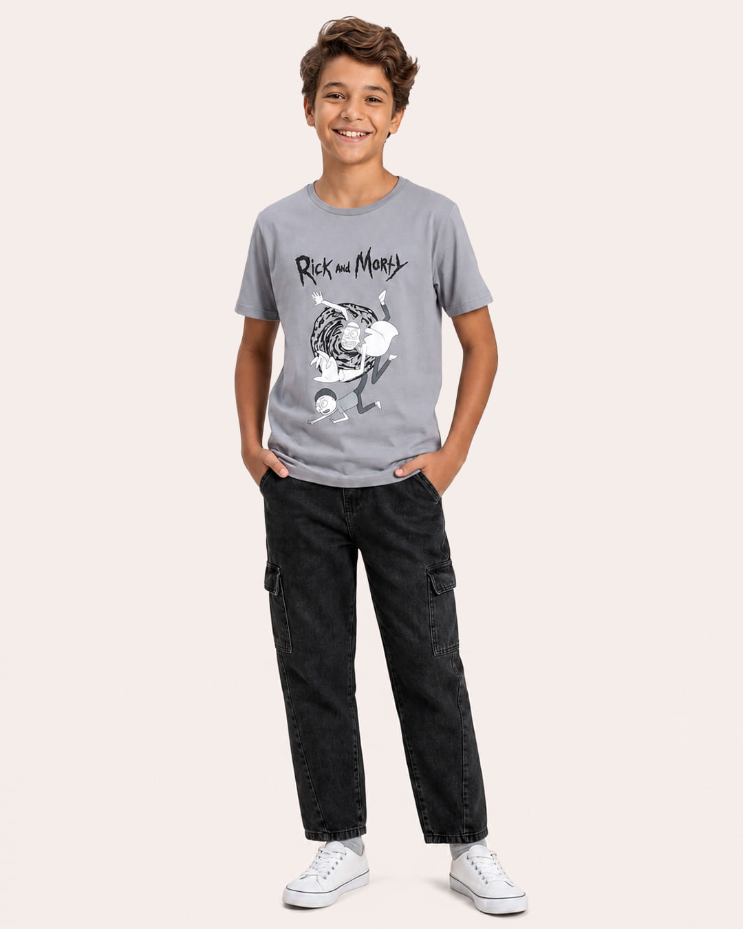 Camiseta-Ch44638-Mc-M-1016-Rick-E-Mort---Cinza