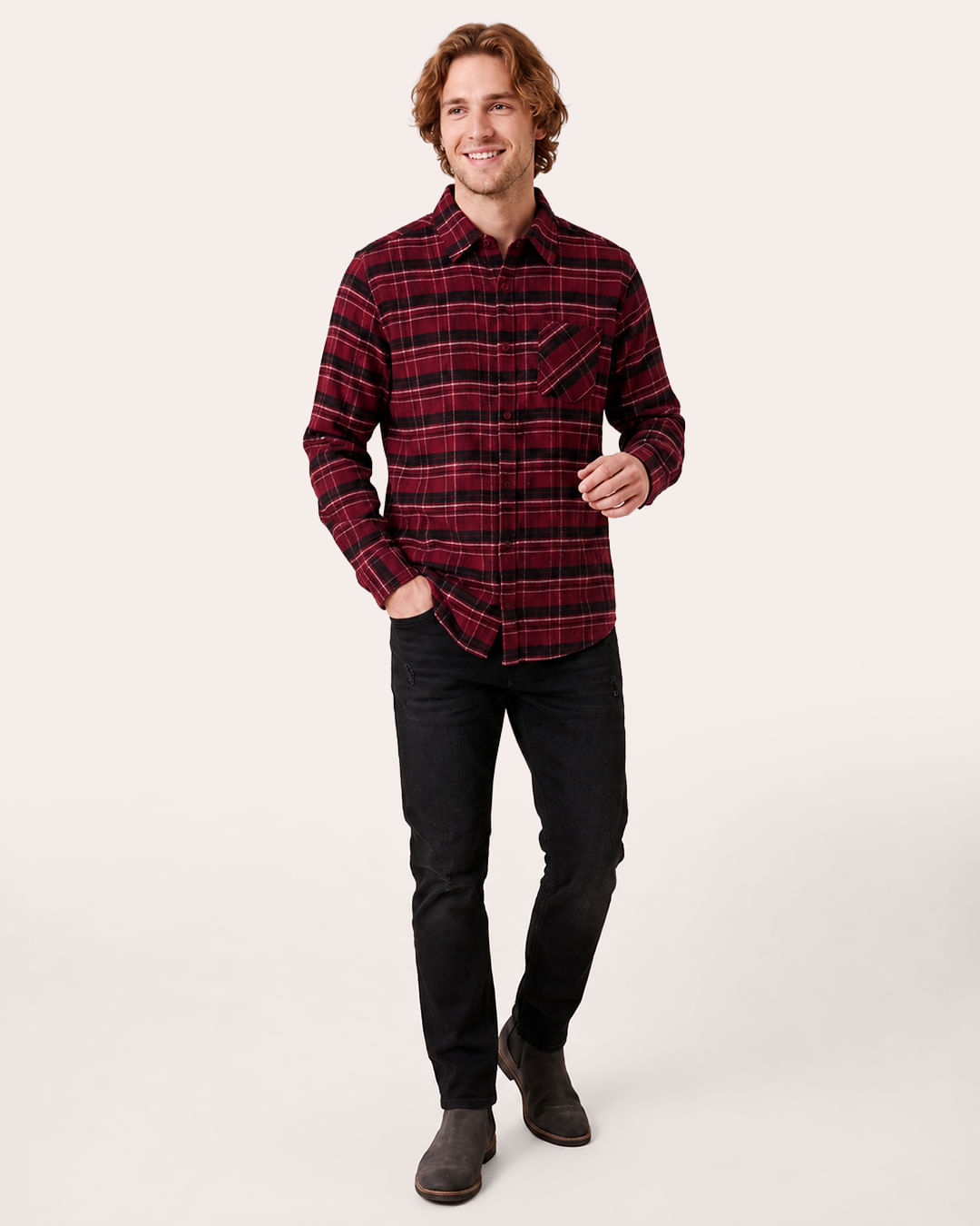 Camisa-Ml-Flanela-Verm---Vermelho