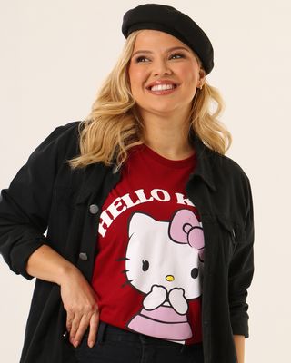Tshirt-Mc-110978t-Hello-Kitty---Vinho