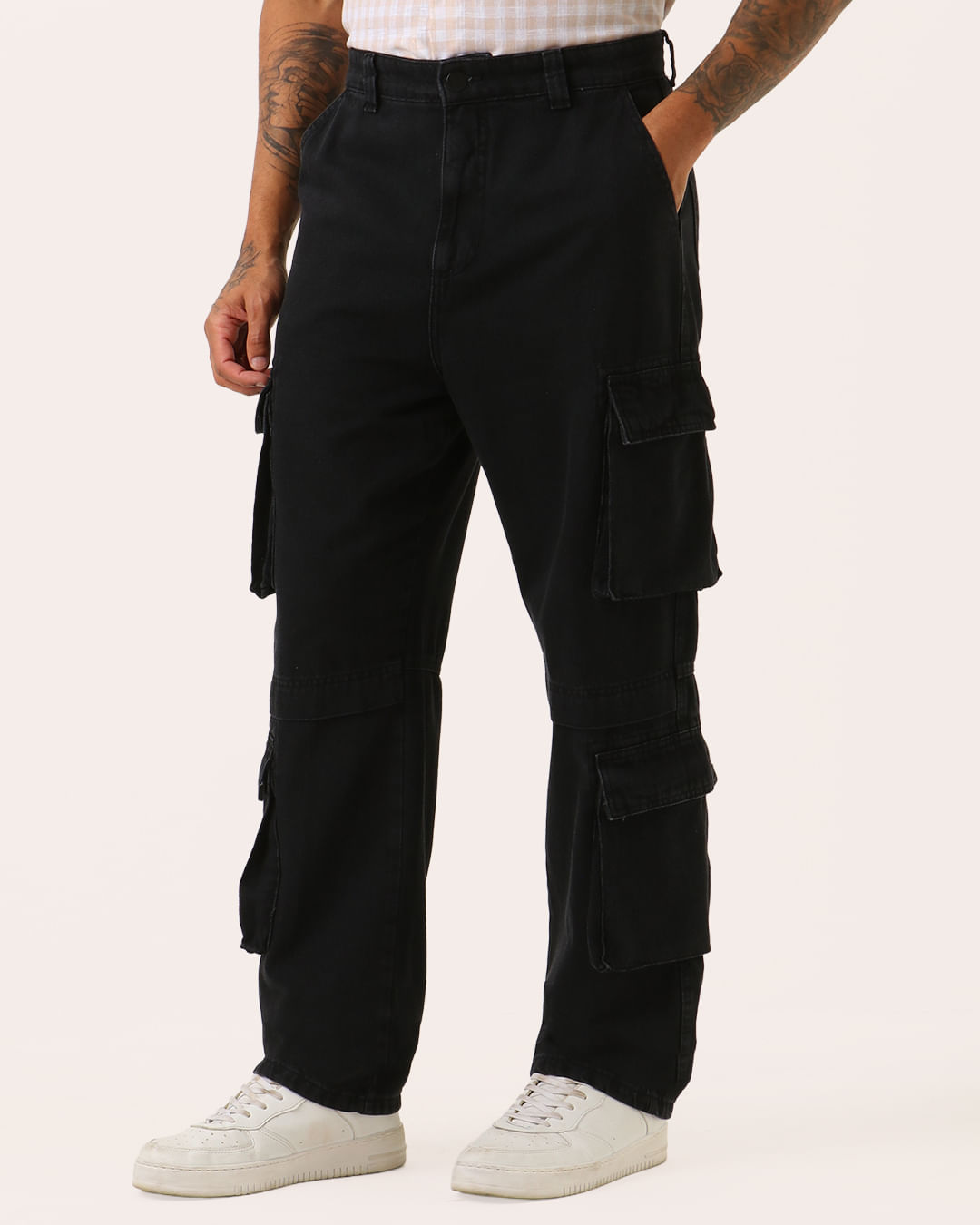 Calca-Jns-Jvm-Bgg-Blk-4cargos---Tor072---Jeans-Black