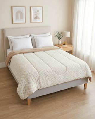 Coberdrom-Casal-Estampado190x220---Bege-Floral