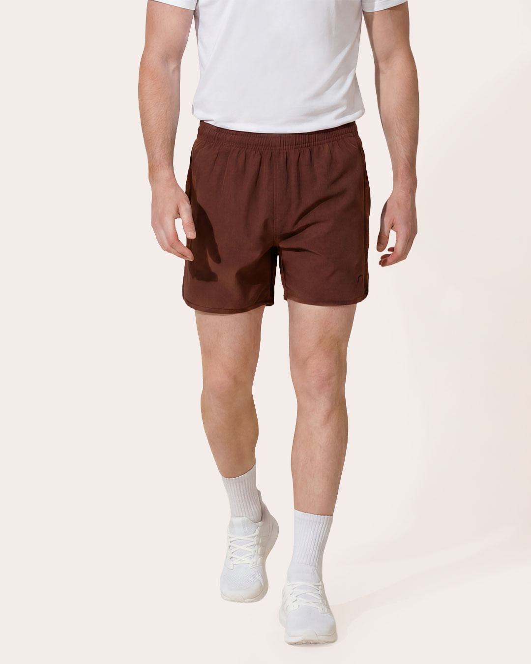 Short-Tact-elas-Sb14-Marrom-Silk-Fitter---Marrom