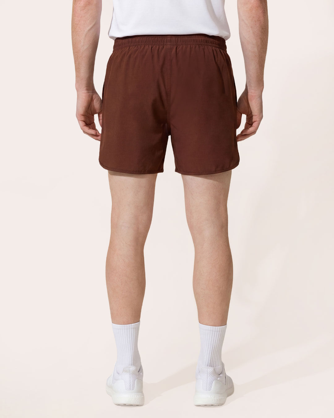 Short-Tact-elas-Sb14-Marrom-Silk-Fitter---Marrom