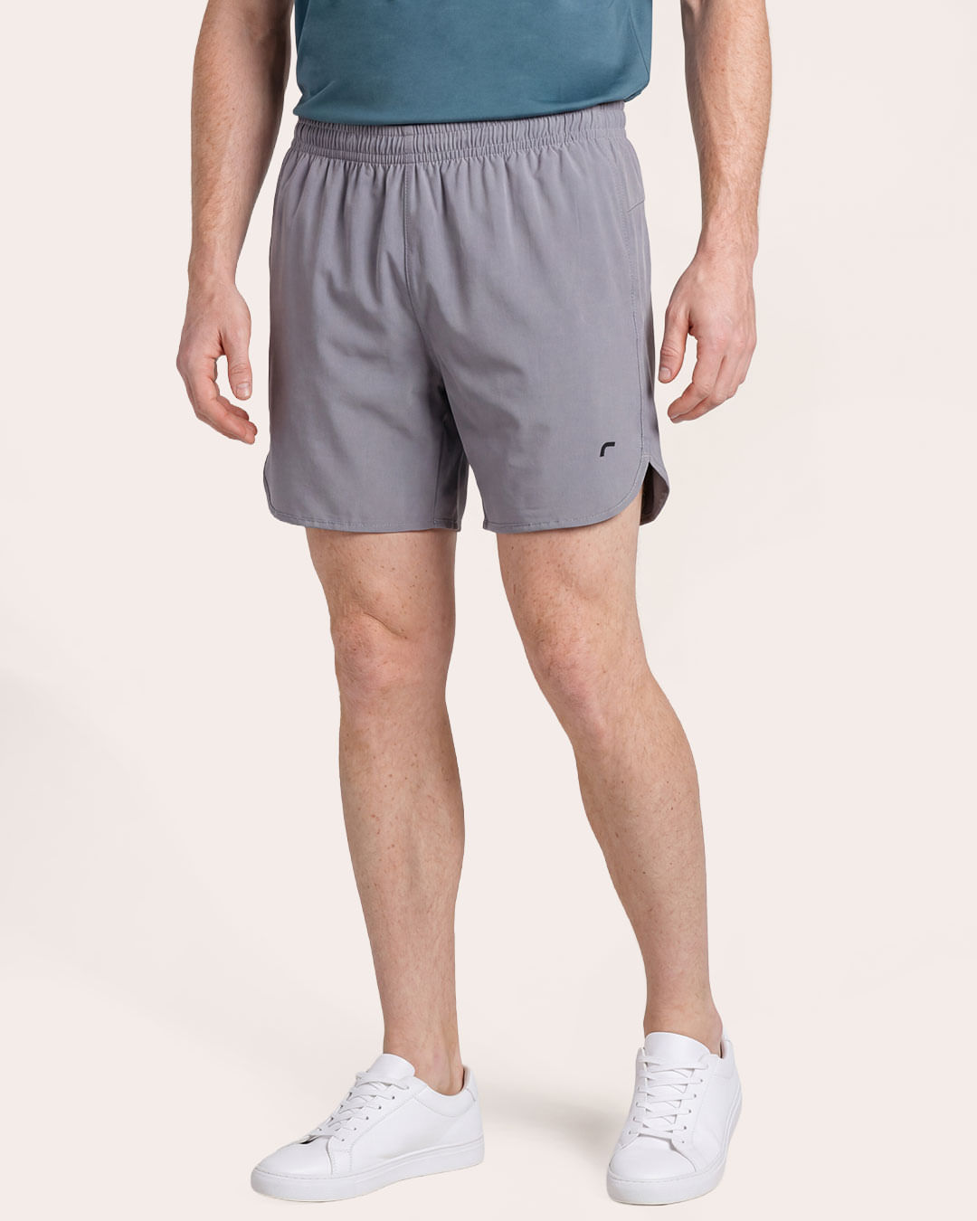 Short-Tact-elas-Sb14-Cinza-Silk-Fitter---Cinza