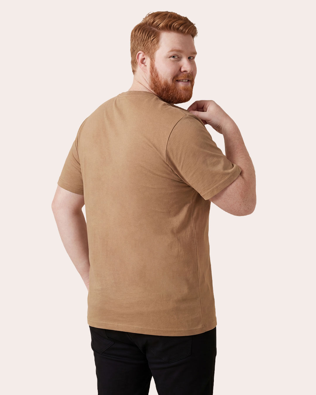 Camiseta-Gang-Plus-10380167-Bege---Bege
