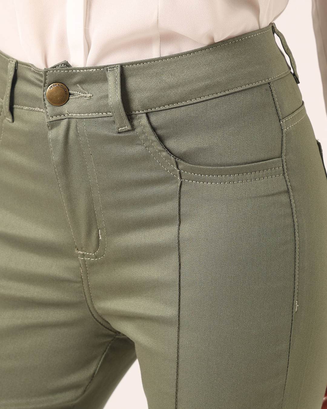 Calca-Sarja-Bootcut-Friso-Verde---Verde