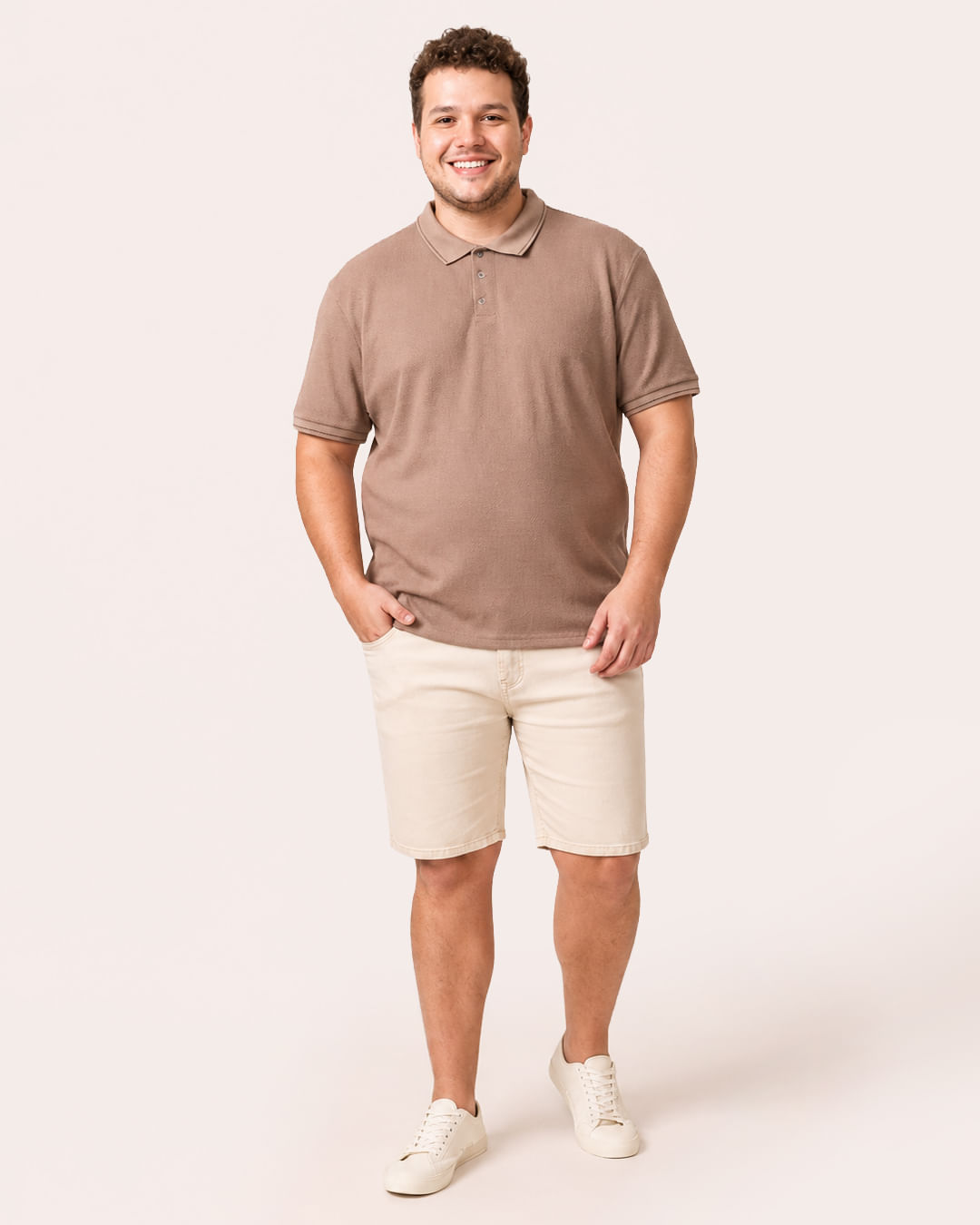 Polo-Trc1024-Textura-Khaki-Plus---Khaki
