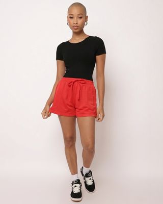 Short-Molet-Bolso-Frt-Verm-7775rl---Vermelho-Medio