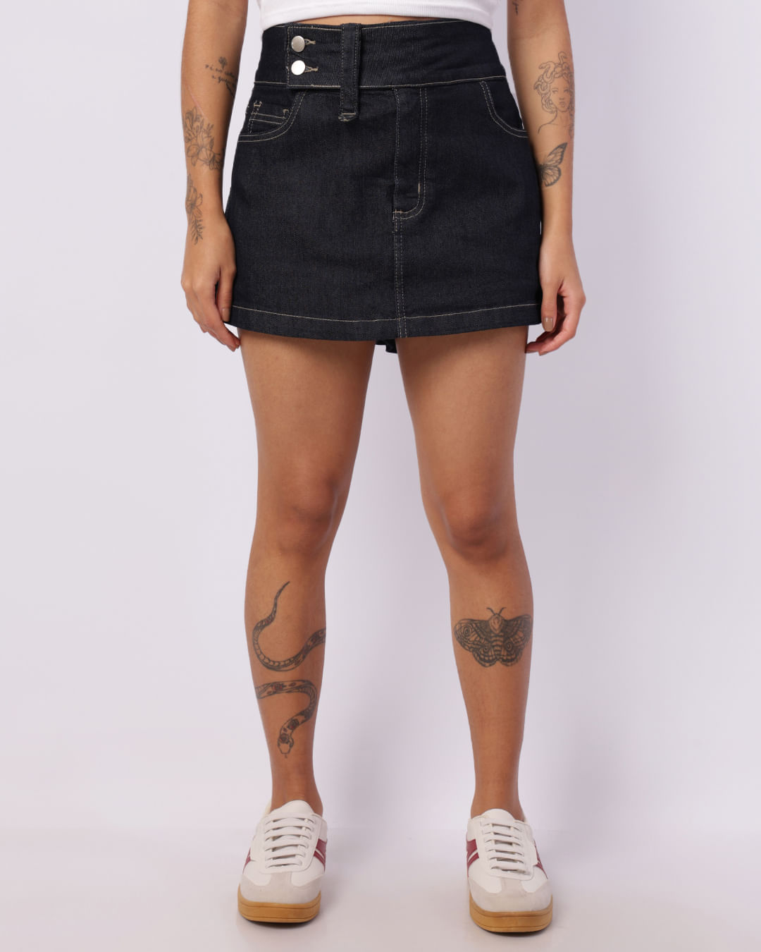 Shorts-Saia-Jeans-Cos-Largo-Aze-Raw---Jeans-Blue