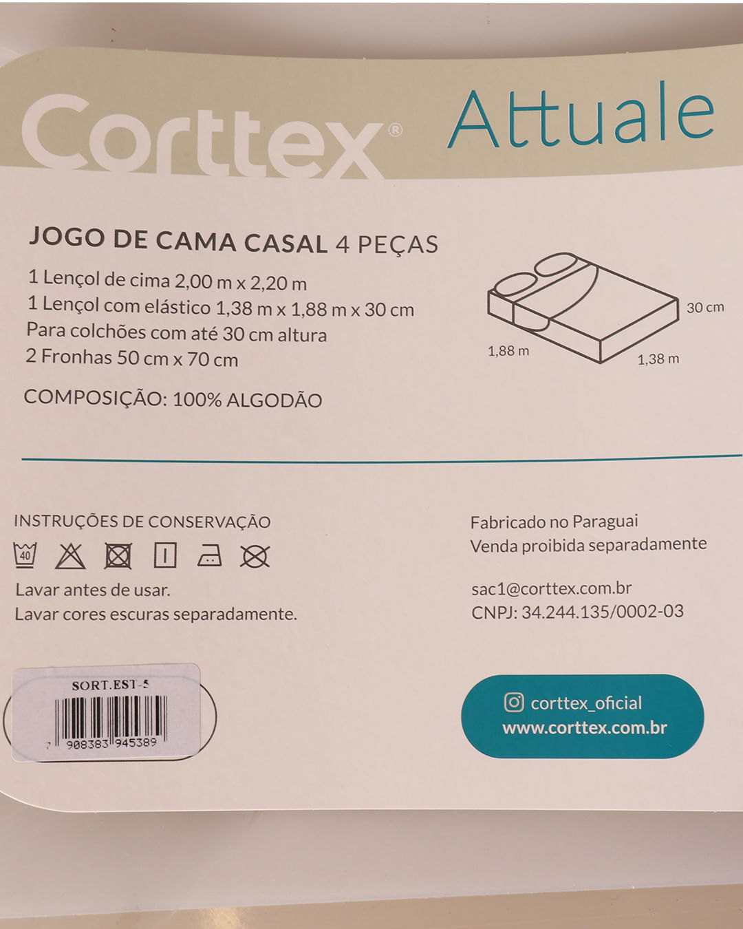 Jg-De-Cama-Attuale-150-Fios-Casal---Estampado-Listrado