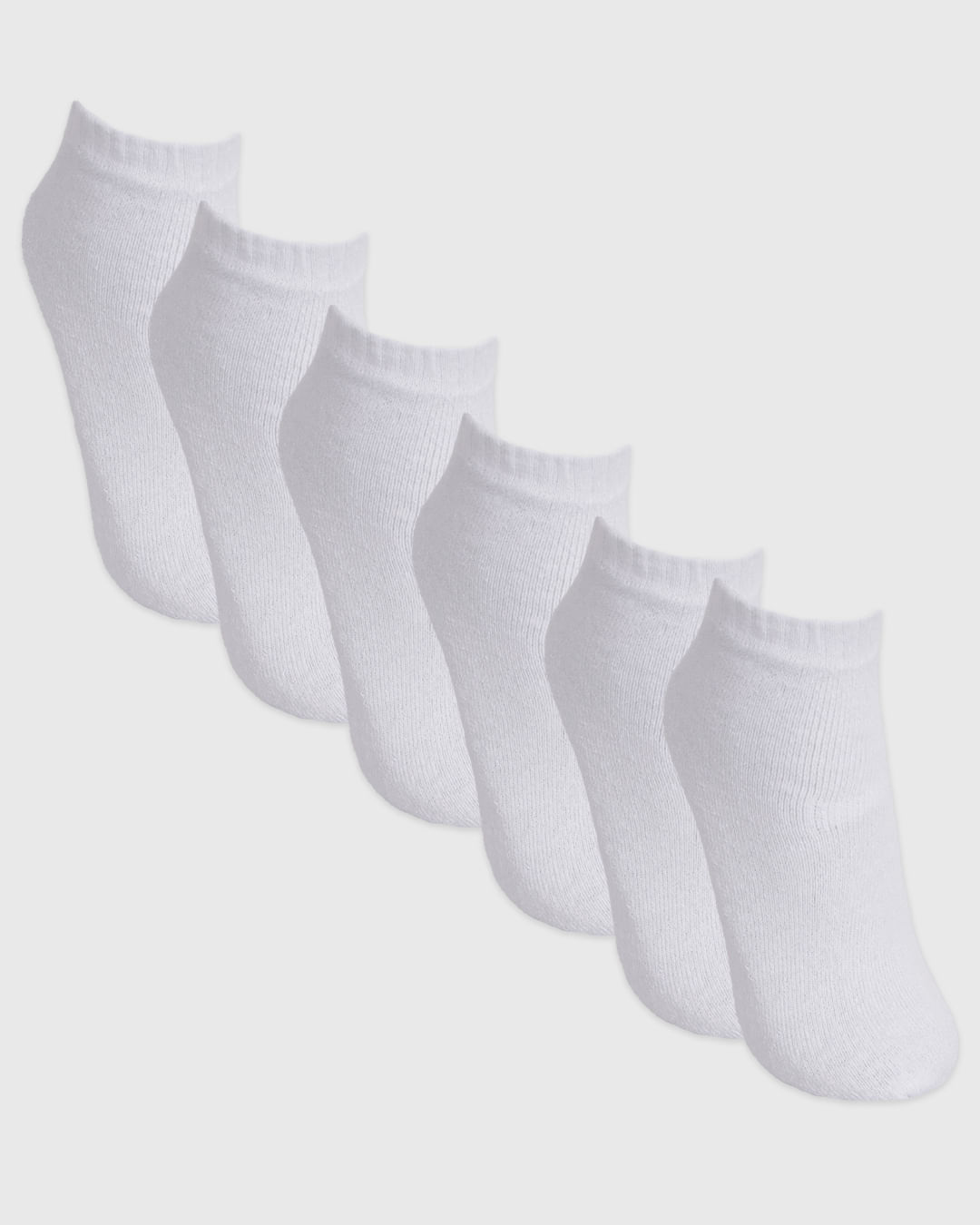 Kit Meia Feminina Cano Curto 6 Pares Fitter Branca